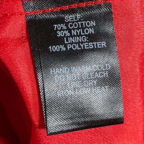 Lulus Lace Dress S Allover Surplice V-Neck A-Line Skater Eyelash Scalloped Red - Picture 12 of 13